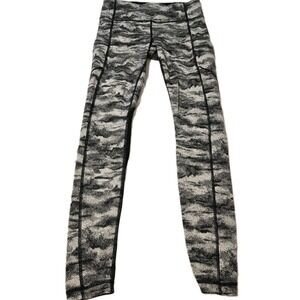 Lululemon Speed Tight V Power Luxtreme Hazy Days Black/White Leggings Size 6